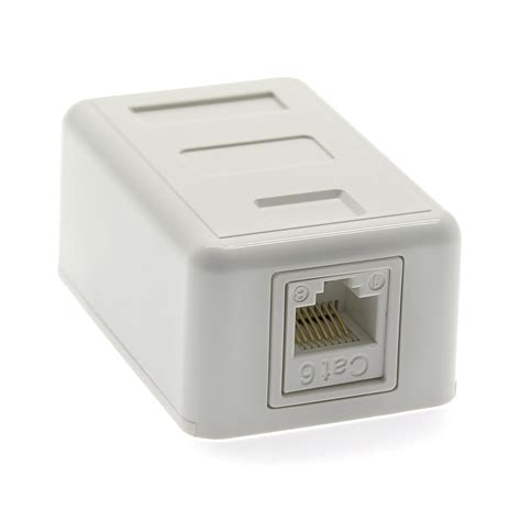 wall mount cat 6 junction box|cat6 surface mount box.